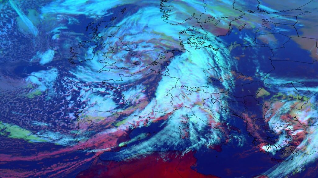 Image satellite tempête Ciaran